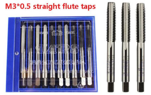 10pcs metric machine tap m3 x0.5mm tap threading tools h.t.d brand free shipping for sale