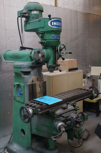 Index Machine &amp; Tool Co Vertical Milling Machine Model 745 With Factory Manual