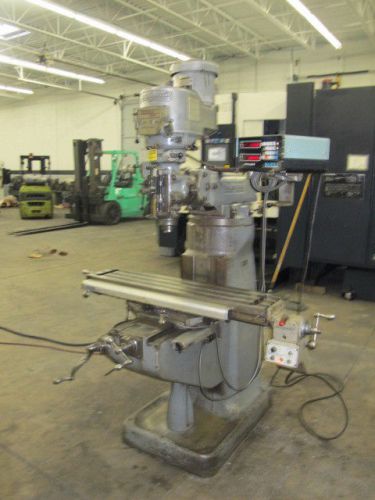 Bridgeport series i vertical milling machine with dro and power feed for sale