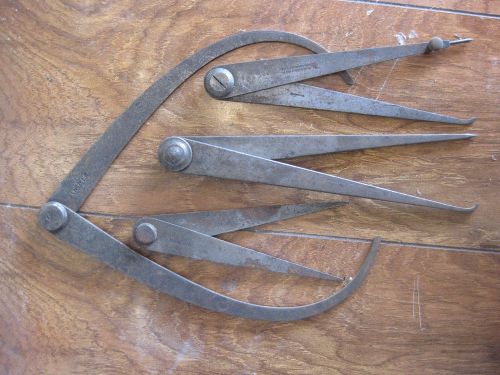 Vintage machinist&#039;s calipers (x4) made in USA