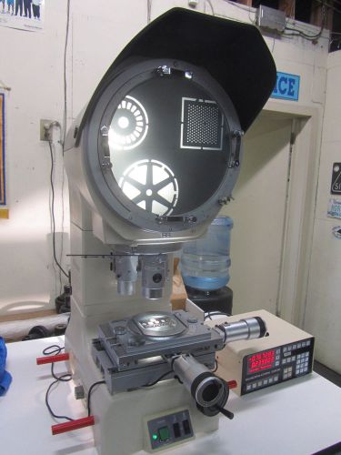 Nikon model v-12a 12&#034; vertical projection optical comparator &amp; measuring machine for sale