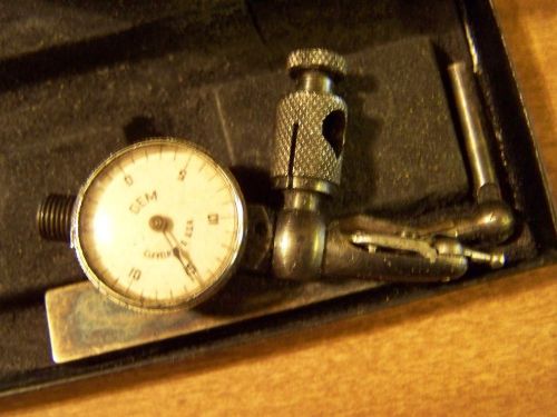 Vintage GEM Dial Indicator With Starrett Arm In Original Gem Box