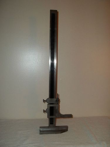 L.S. STARRETT 18&#034; HEIGHT STAND, No.454, VEINER SCALE, USED