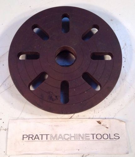 7-1/2&#034; LATHE FACE PLATE W/ 1.375&#034; X 8 TPI MOUNT 7.5&#034; FACEPLATE