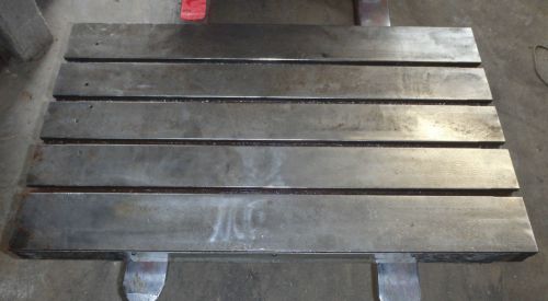 45&#034; x 26&#034; Steel Welding T-Slotted Table Cast iron Layout Plate T-Slot Weld