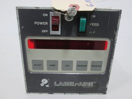 New label aire 74-612-91 001-362-4 b display control assembly labeler d326141 for sale