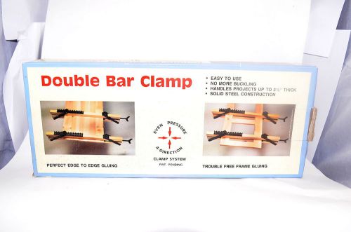Solid Steel Double Bar Clamp Kit, Even 4 Direction Pressure Clamp System