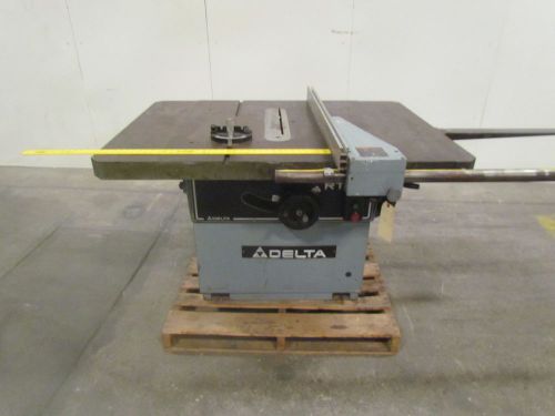Delta 34790a 14&#034; tilting arbor large capacity table saw 7-1/2 hp 3ph w/fence for sale