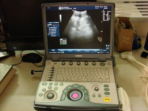 GE Logiq e Portable Laptop Ultrasound Machine System W/ 4C-RS Probe W/O Battery