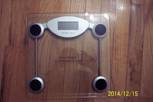 Electronic Bathroom scale clear tempered glass New in box.