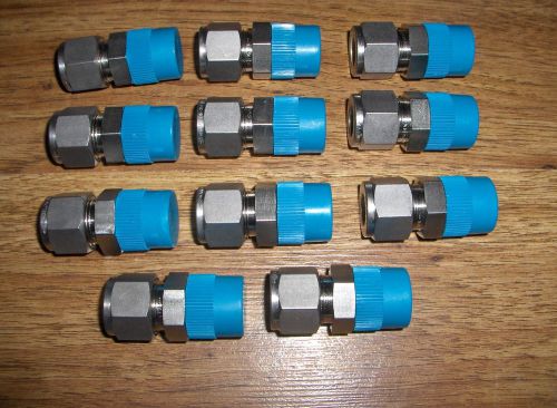 (11) new swagelok stainless steel male connector tube fittings ss-810-1-8 for sale