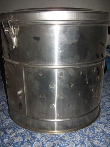 12&#039;&#039; x 12&#034; Medical Stainless Steel Sterilization 1950s Autoclave Container