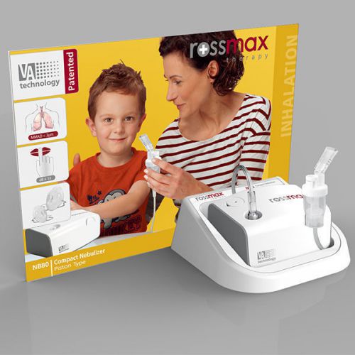 Rossmax nebulizer nb80 super compact /provides consistent particulation for sale