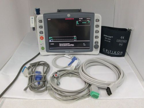 GE Dash 2500 Full Color Patient Monitor (Temp, NIBP, SPO2, ECG)