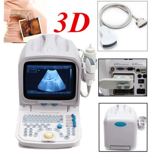 Internal 3d 3.5mhz convex probe portable ultrasound scanner machine warranty for sale