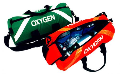 Oxygen roll bag used by emt and paramedic - green for sale