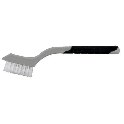 White Nylon Soft Grip Bristle Brush - 7&#034;L x 0.25&#034; Brush Width 3 pk