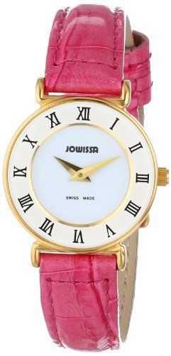 Jowissa Women&#039;s J2.101.S Roma Colori Gold PVD White Dial Roman Number Pink Watch