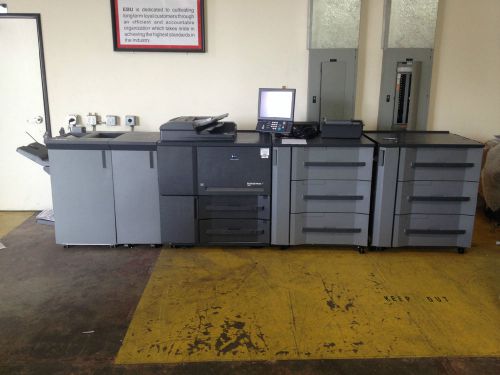Konica bizhub press 1250 copier with 430,000 copies - 125 ppm - demo unit for sale