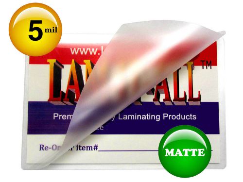 Qty: 300 Matte Double Letter Laminating Pouches 5 Mil 11.5 x 17.5 by LAM-IT-ALL