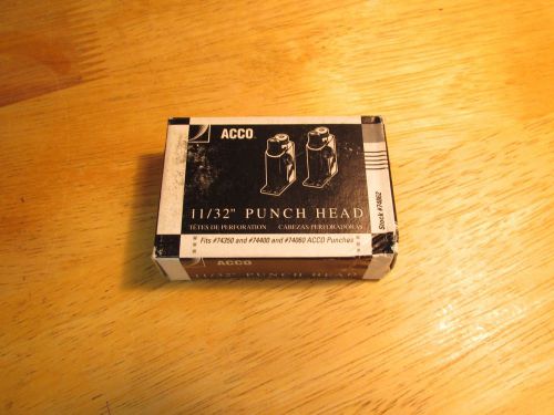 ACCO 11/32 inch Punch Head Part.  for three hole punch part number 74862