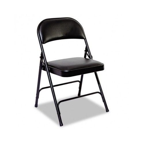 FOLDING CHAIRS SET of 4 Padded For parties weedings events Banquet Seats Black