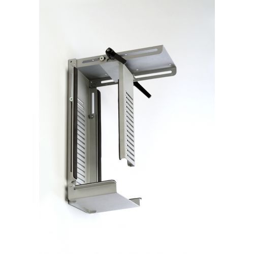 Adjustable Base Unit CPU Holder Silver includes Fixings and Fittings