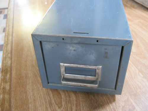 Vintage Steelmaster 1 Drawer Metal Cabinet Index Card Office File