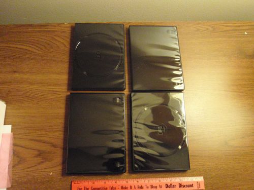 LOT - 4 x  New 14mm Single Glossy DVD Case, Top of Line Quality *** CLEARANCE !