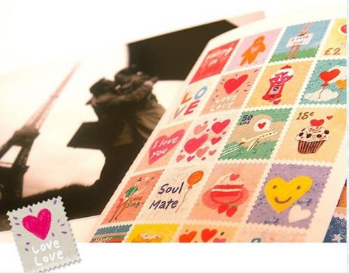 Love/travel/sweet room diy diary calendar filofax decoration stamp sticker 4page for sale