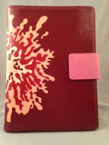 Franklin covey wire bound cover, planner, binder, classic, pink, flower design for sale