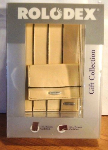 ROLODEX GIFT COLLECTION 72 COUNT BIZ CARD HOLDER &amp;  PERSONAL CARD CASE NEW