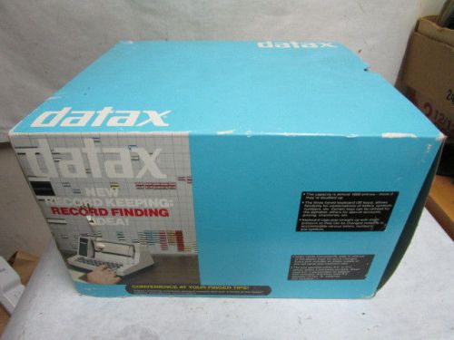 vintage Datax Index Card Electronic File Machine New In Box NIB NOS - Estate NR