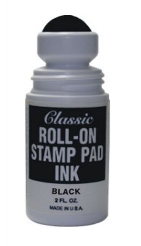 Black Roll-on Stamp Pad Ink