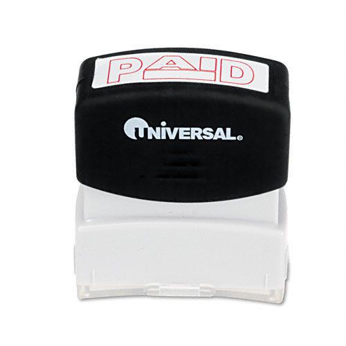 Universal Message Stamp, PAID, Pre-Inked/Re-Inkable, Red