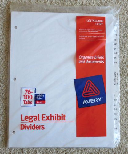 Avery Dennison (Ave-11397) Premium Collated Legal Exhibit Dividers - 26