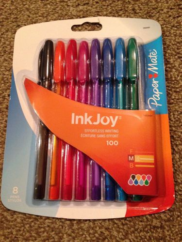 Brand New Paper Mate Ink Joy 8 pk pens- Multi-colored