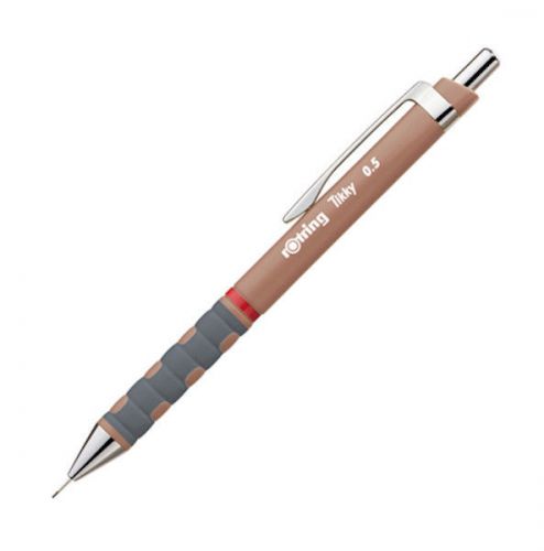 Rotring Tikky Mechanical Pencil 0.5 mm Light Brown Fine Lead Drawer Soft Grip