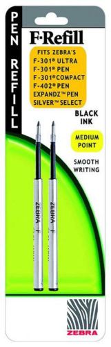 F-Refill For F301 F402 Ultra 301 &amp; Notus 500 Ballpoint Pens 1.0mm 2 Count Black