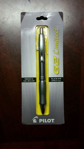 Pilot G2 Limited Retractable Gel RollerBall Pen, Fine 0.7mm, Black Ink, 31536