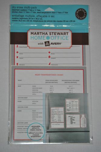 Martha Stewart Avery Important Numbers Kitchen Chart Dry Erase Multi-pack Decals