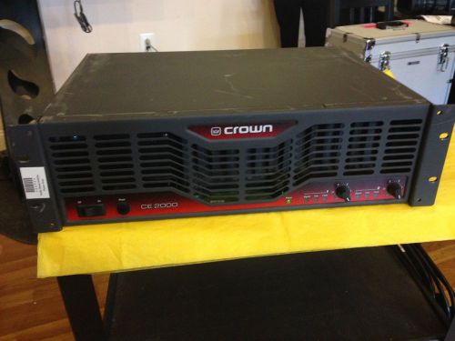 Crown ce 2000 power audio amplifier amp 2 channels ce 2000 loud speaker system for sale