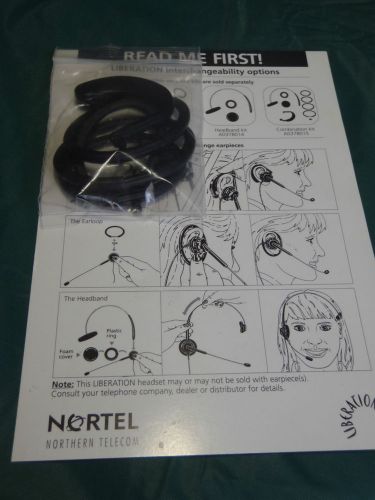 Nortel liberation headset replacement earpieces original lot of 5