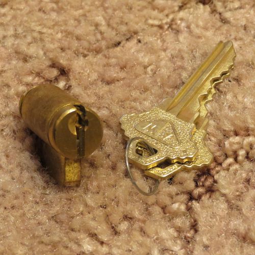 Schlage Lock Cylinder with 2 Keys Brass