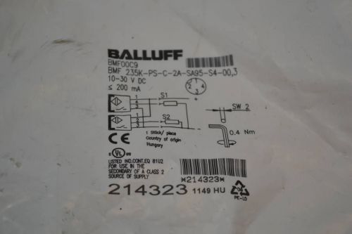 NEW BALLUFF BMF00C9 MAGNETIC FIELD SENSOR