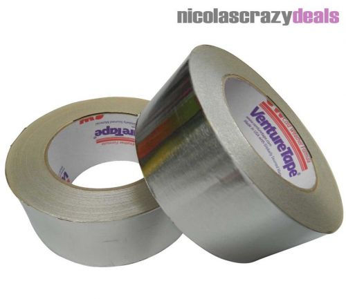 20 Rolls of Plain Aluminum Foil Tape High Quality 48mm x 50m