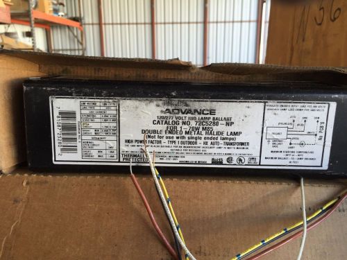 Advance 72C5280 -NP HID Ballast for (1) 70W M85 Double Ended Metal Halide Lamp