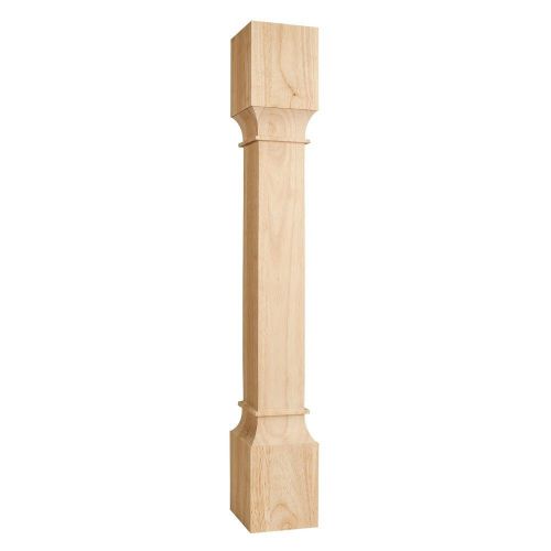 Square Modern Wood Post (Island Leg). 5&#034; x 5&#034; x 35-1/2&#034;-  #P35
