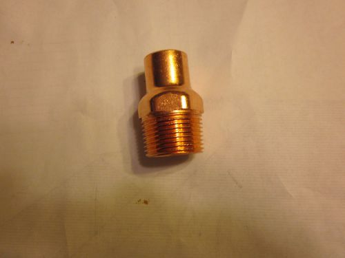 LOT OF 5 - 3/4 INCH X 1 INCH  COPPER  MALE ADAPTER NEW