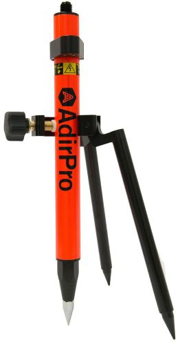 Adirpro mini 1.28&#034; orange prism pole &amp; mini bipod, surveying, topcon, sokkia for sale